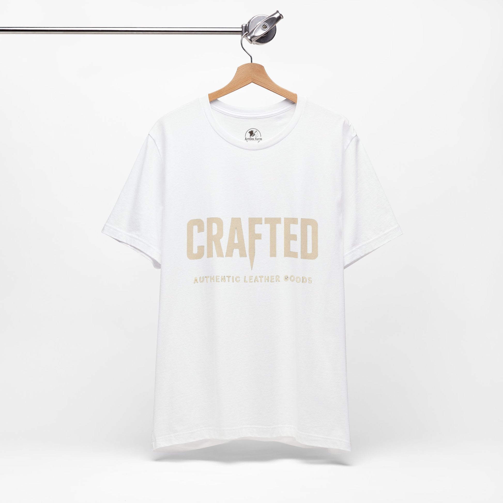Crafted Leather Goods Tee - Unisex Casual Shirt, Vintage Style Cozy Everyday Wear, Perfect Gift for Him - ArtOm_farm™ LEATHER