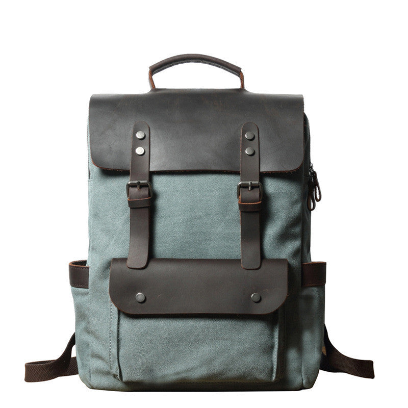 Horse Leather Outdoor Backpack for Adventurous Journeys - ArtOm_farm™ LEATHER 