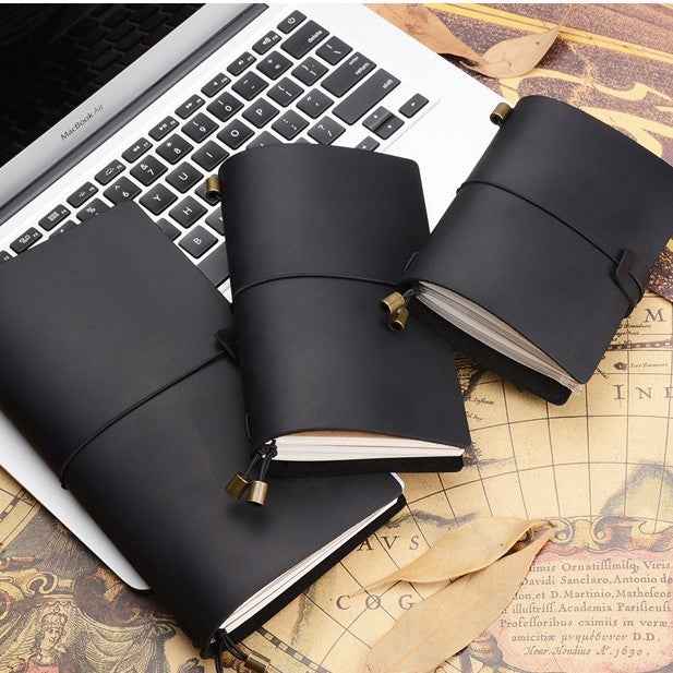 Vintage Leather Notebook - Timeless Writing Experience with Crazy Horse Leather Design - ArtOm_farm™ LEATHER