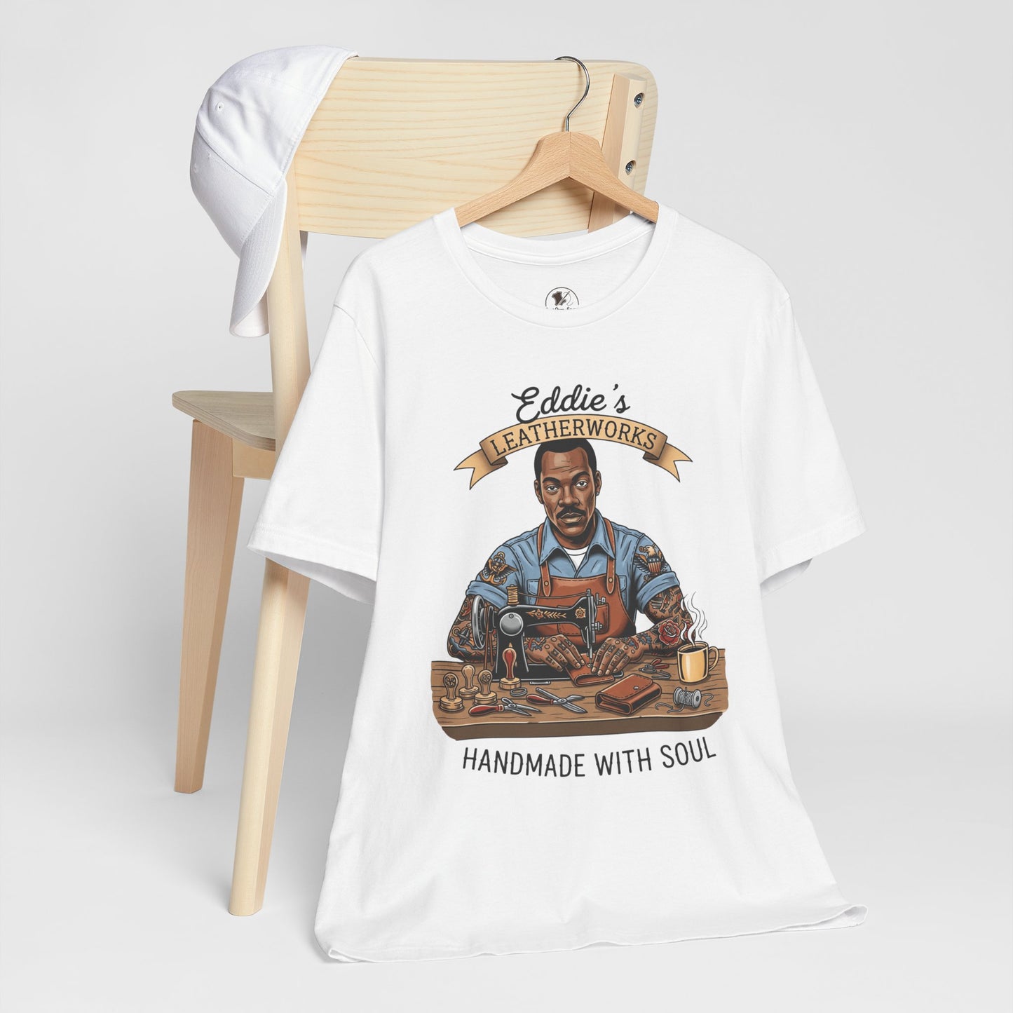Handcrafted Leatherwork Tee for Craftsmen and DIY Enthusiasts, Perfect Artisan Shirt Gift for Dad on Father's Day - ArtOm_farm™ LEATHER