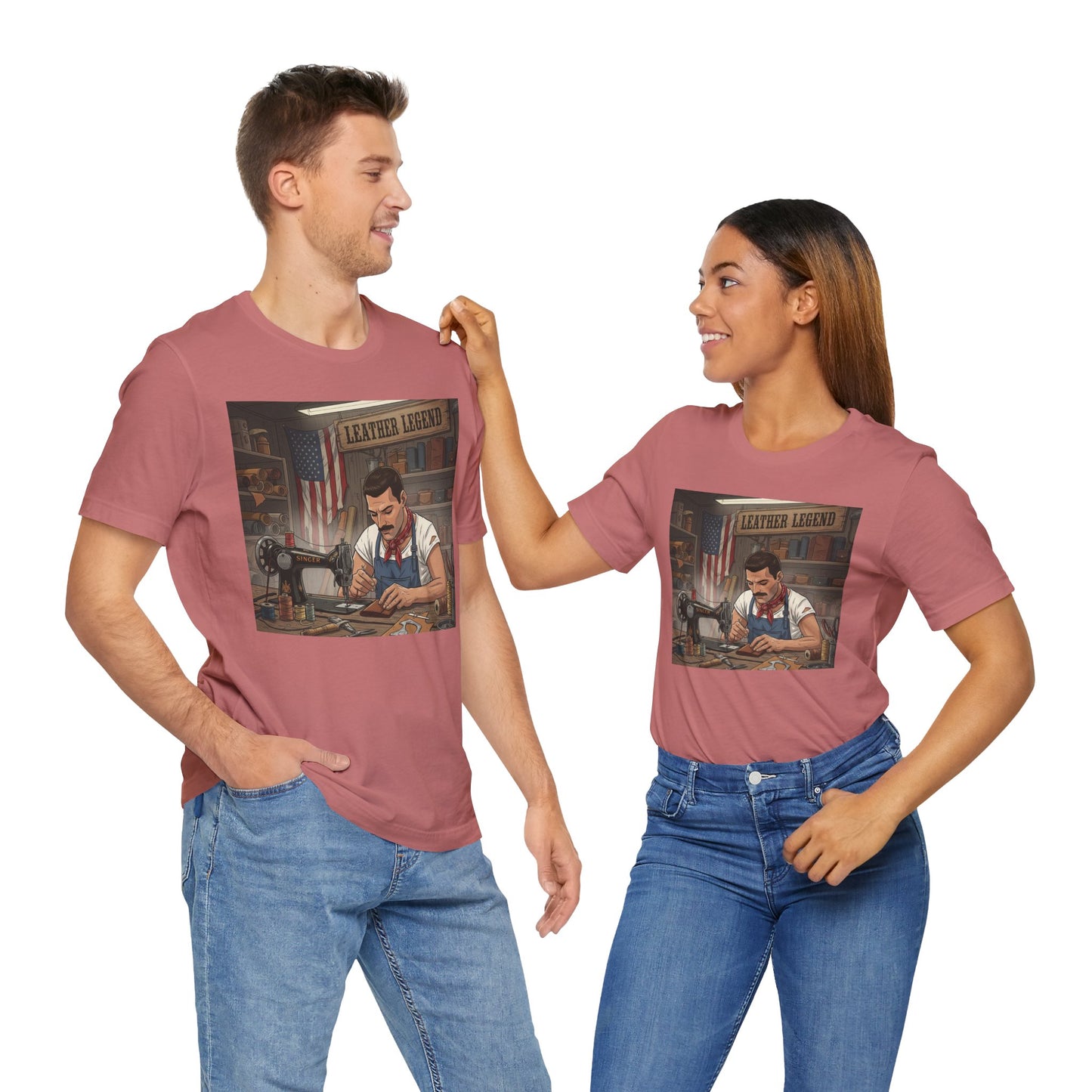 Leather Legend Graphic Tee - Artisan Vintage Style Shirt, Perfect Gift for Craftsmen and Father's Day - ArtOm_farm™ LEATHER 