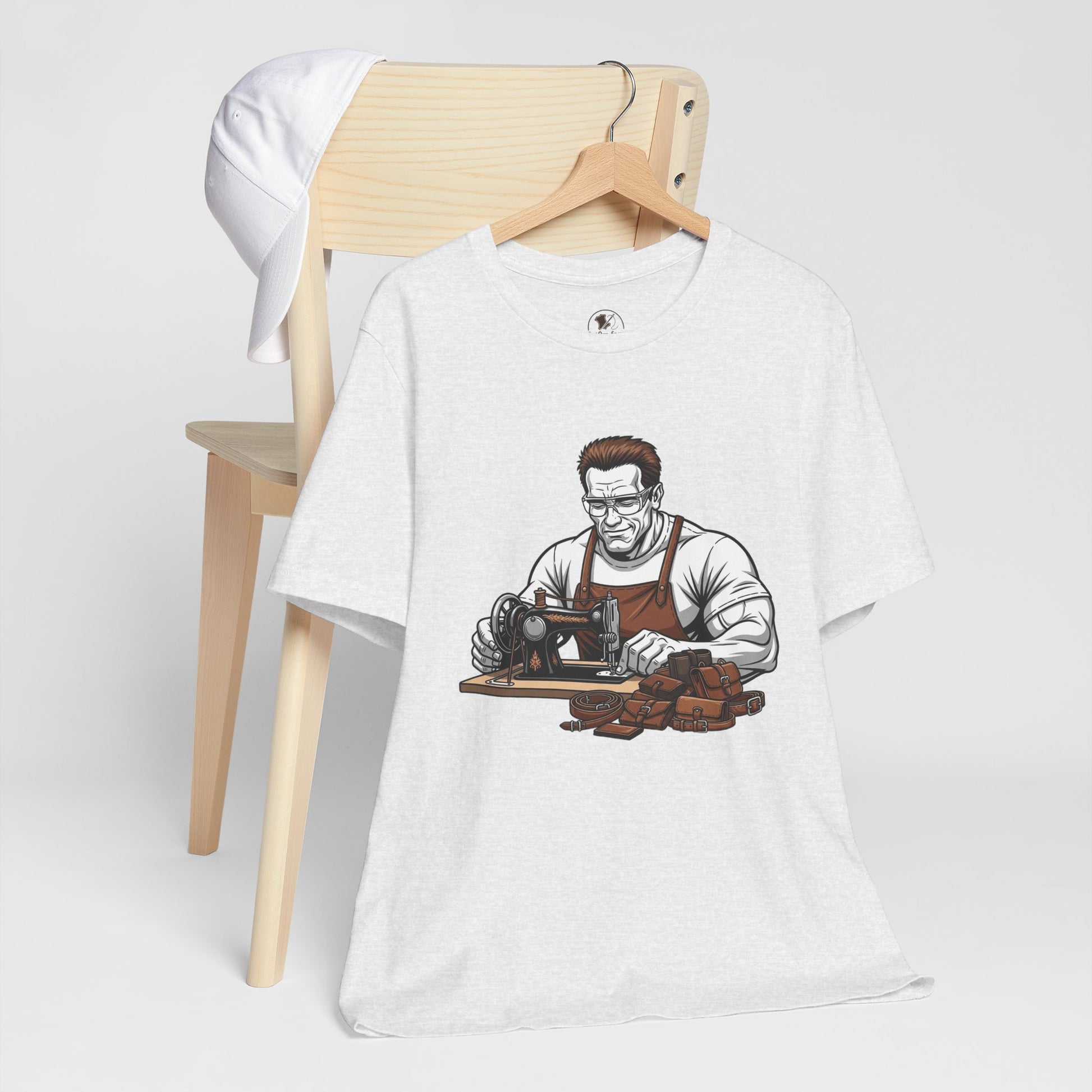 Crafty Masculine Tee - Unique Humor Shirt for Father's Day, Unisex Graphic Tee, Artisan Style Apparel - ArtOm_farm™ LEATHER 