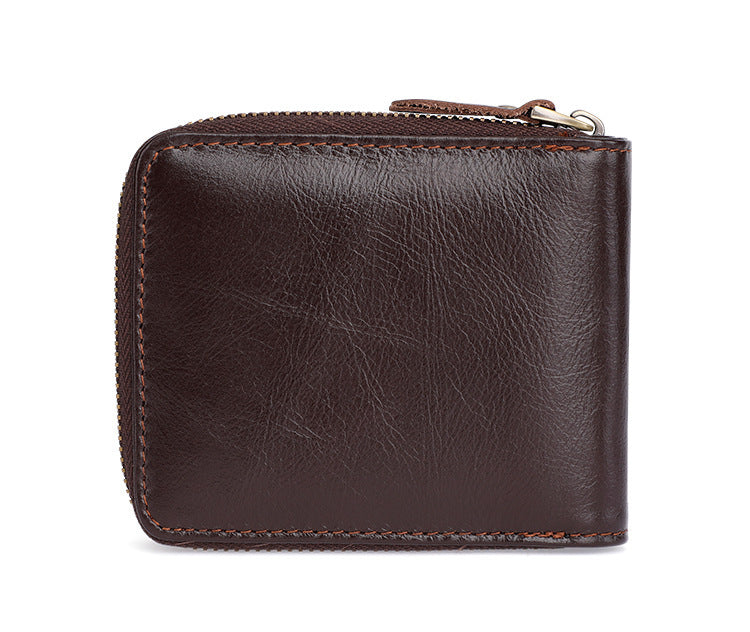 Business Vintage Leather Wallet - Classic Style for Professionals - ArtOm_farm™ LEATHER 