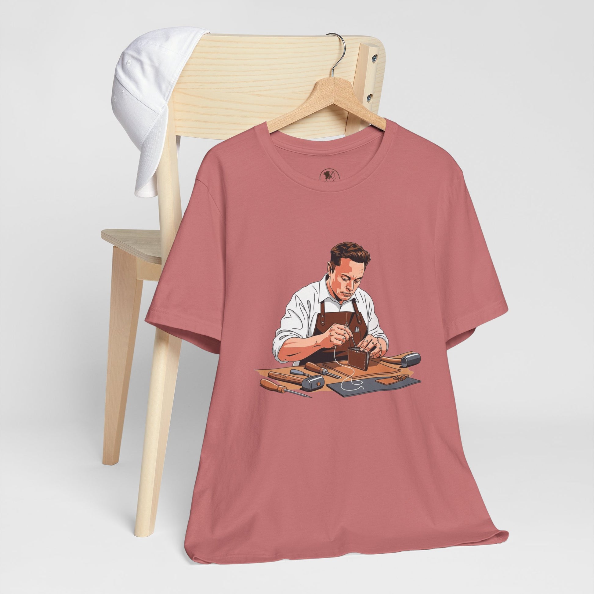Craftsman Tee - Celebrate Artisanship with the Perfect Gift for Handyman and Father's Day, Ideal for Casual Everyday Wear - ArtOm_farm™ LEATHER 