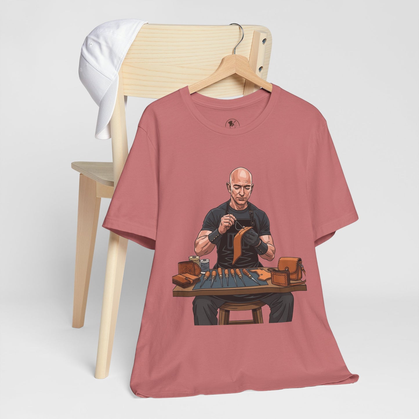 Craftsmanship Inspired Tee for Makers - Perfect Gift for Handmade Enthusiasts and Casual Wear - ArtOm_farm™ LEATHER 