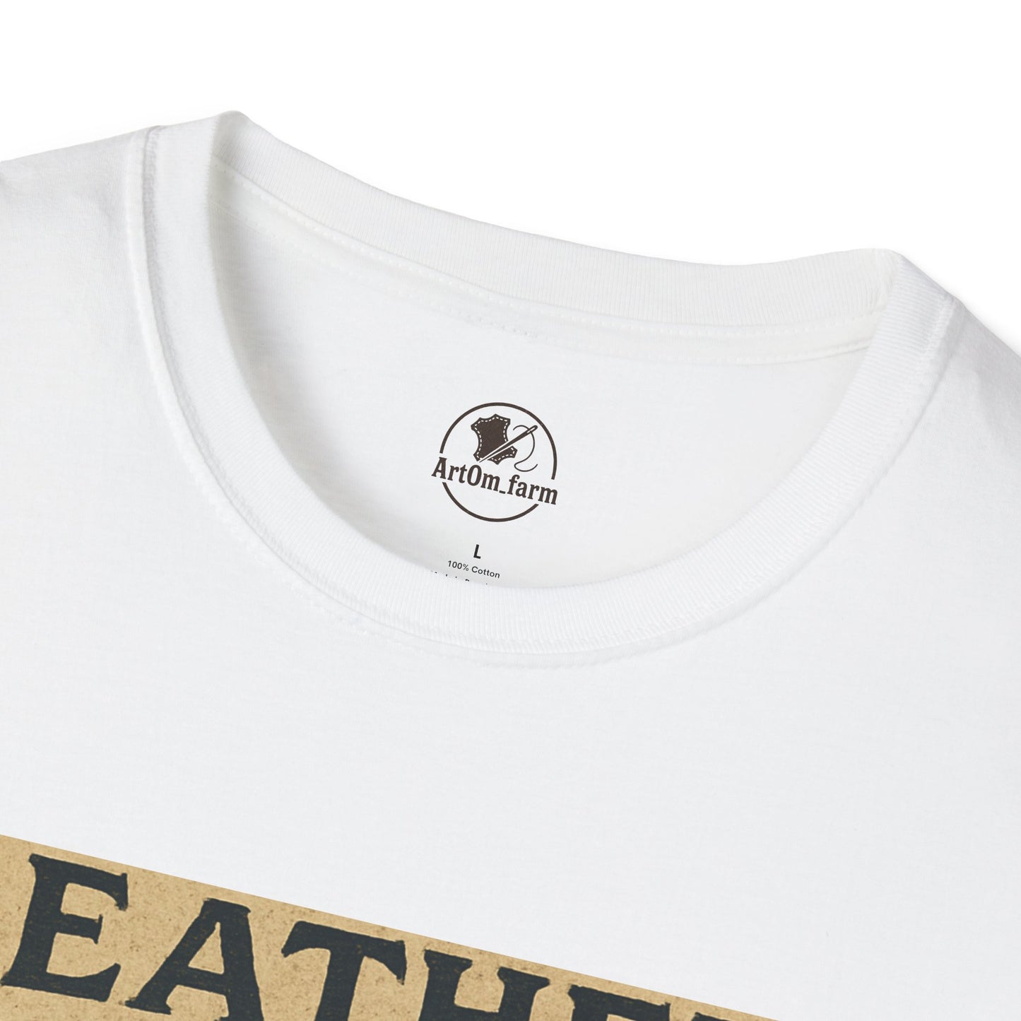 Leatherworking T-Shirt for Enthusiasts, Unisex Softstyle Tee for Craft Workshops and Holidays, Durable and Stylish Gift - ArtOm_farm™ LEATHER