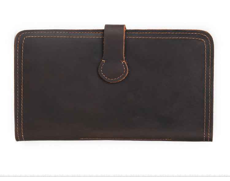 Genuine Leather Crazy Horse Clutch - Stylish Genuine Leather Clutch for Everyday Use - ArtOm_farm™ LEATHER
