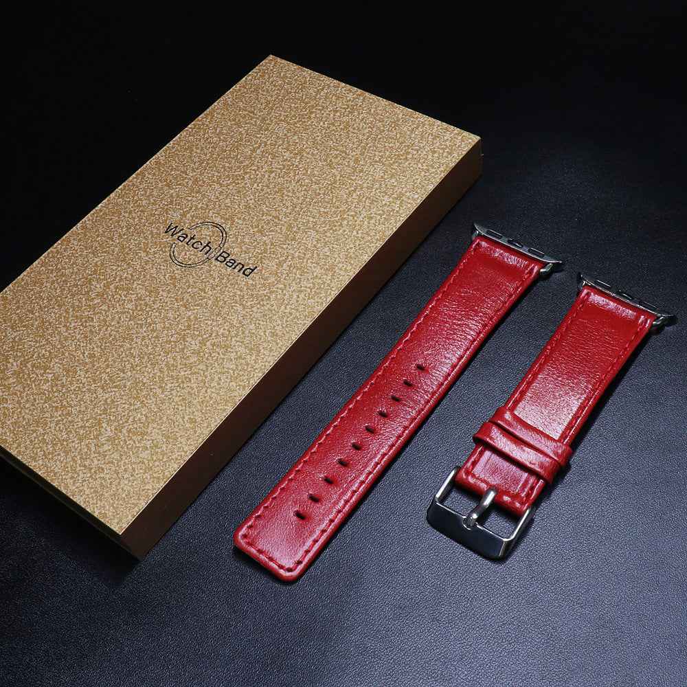 Vintage Leather Watch Strap - Crazy Horse Design for Timeless Style - ArtOm_farm™ LEATHER