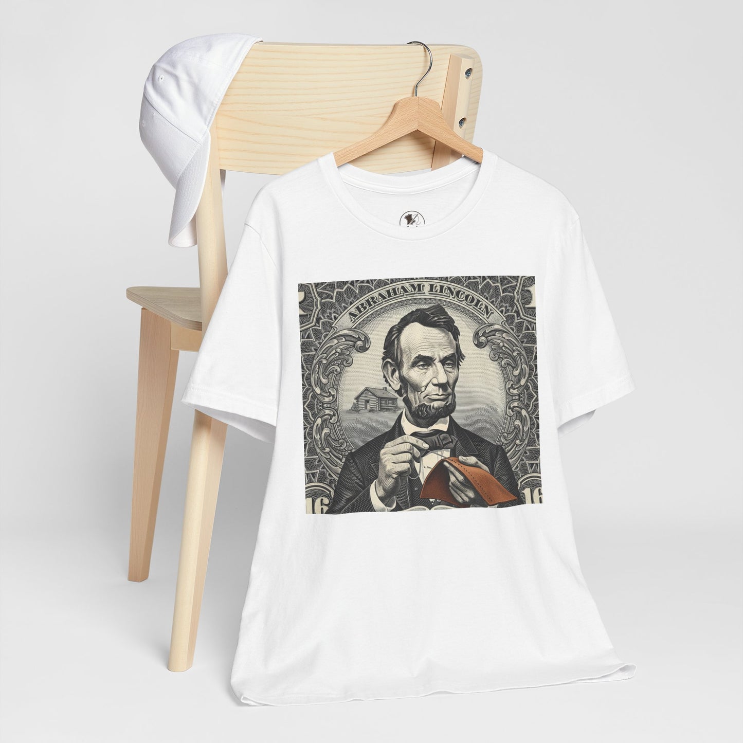 Abraham Lincoln T-Shirt - Vintage Graphic Unisex Tee for History Lovers, Educational Casual Wear, Patriotic Gift - ArtOm_farm™ LEATHER