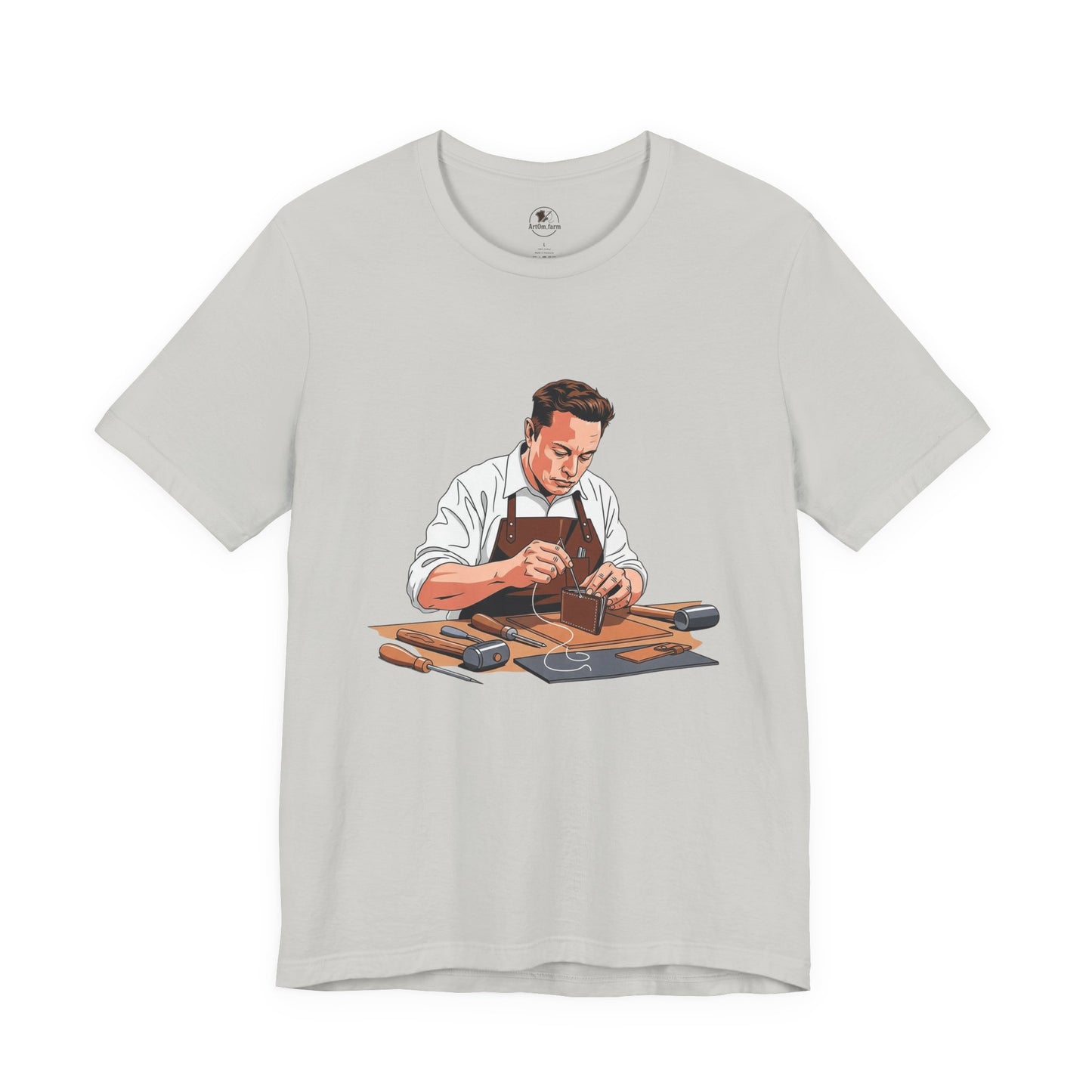 Craftsman Tee - Celebrate Artisanship with the Perfect Gift for Handyman and Father's Day, Ideal for Casual Everyday Wear - ArtOm_farm™ LEATHER 