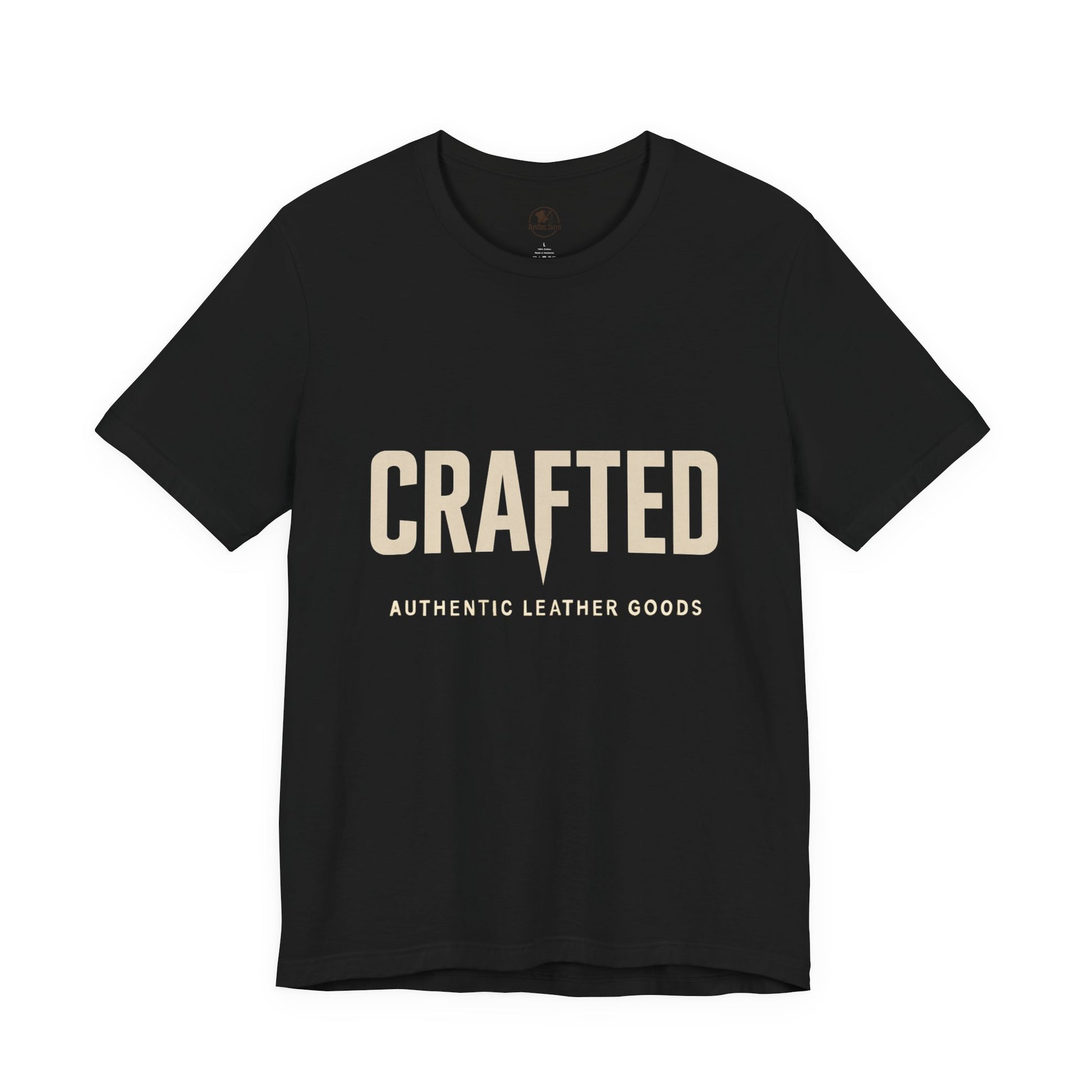 Crafted Leather Goods Tee - Unisex Casual Shirt, Vintage Style Cozy Everyday Wear, Perfect Gift for Him - ArtOm_farm™ LEATHER