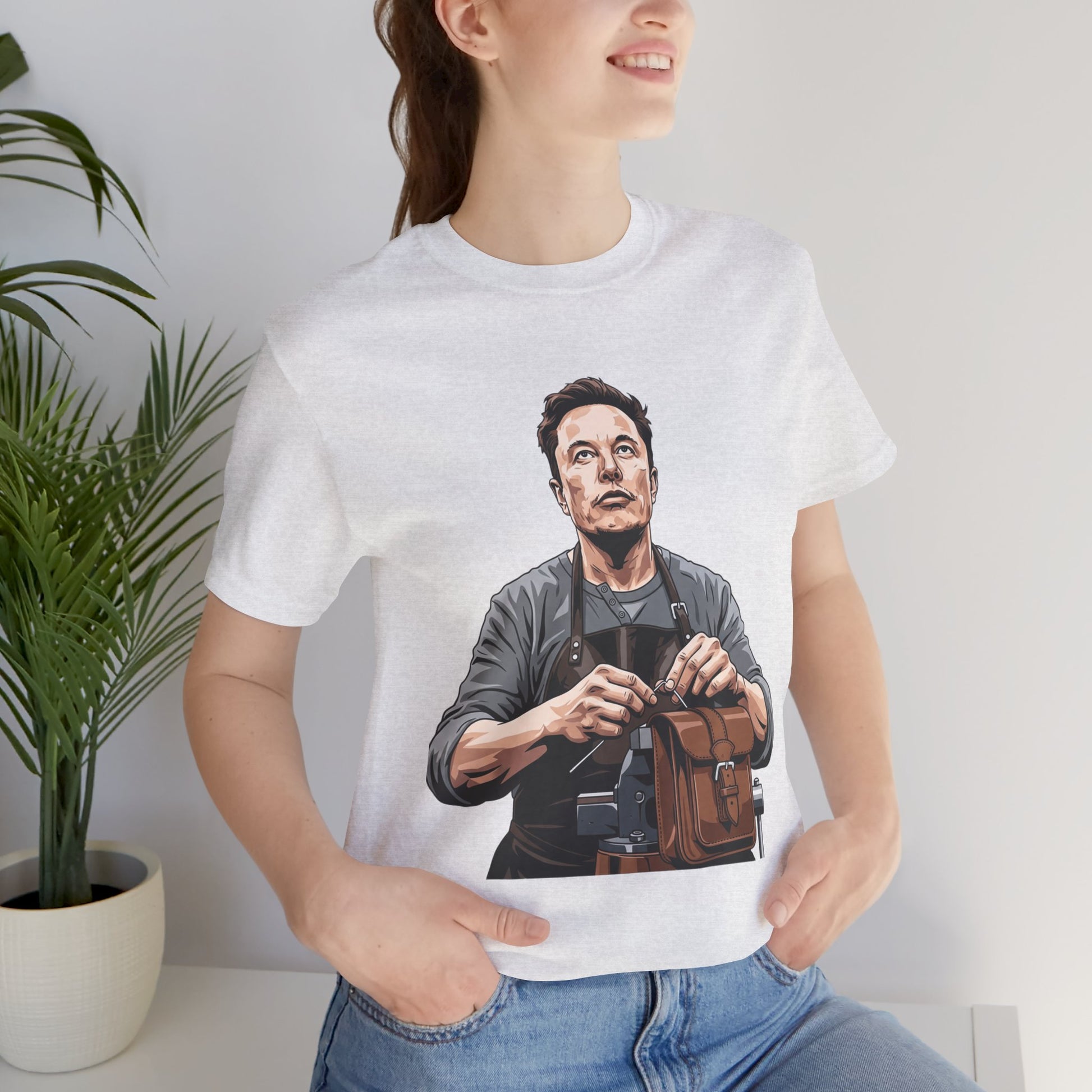 Creative Innovator Tee - Perfect Humor T-Shirt for Tech Enthusiasts and Engineers - ArtOm_farm™ LEATHER 
