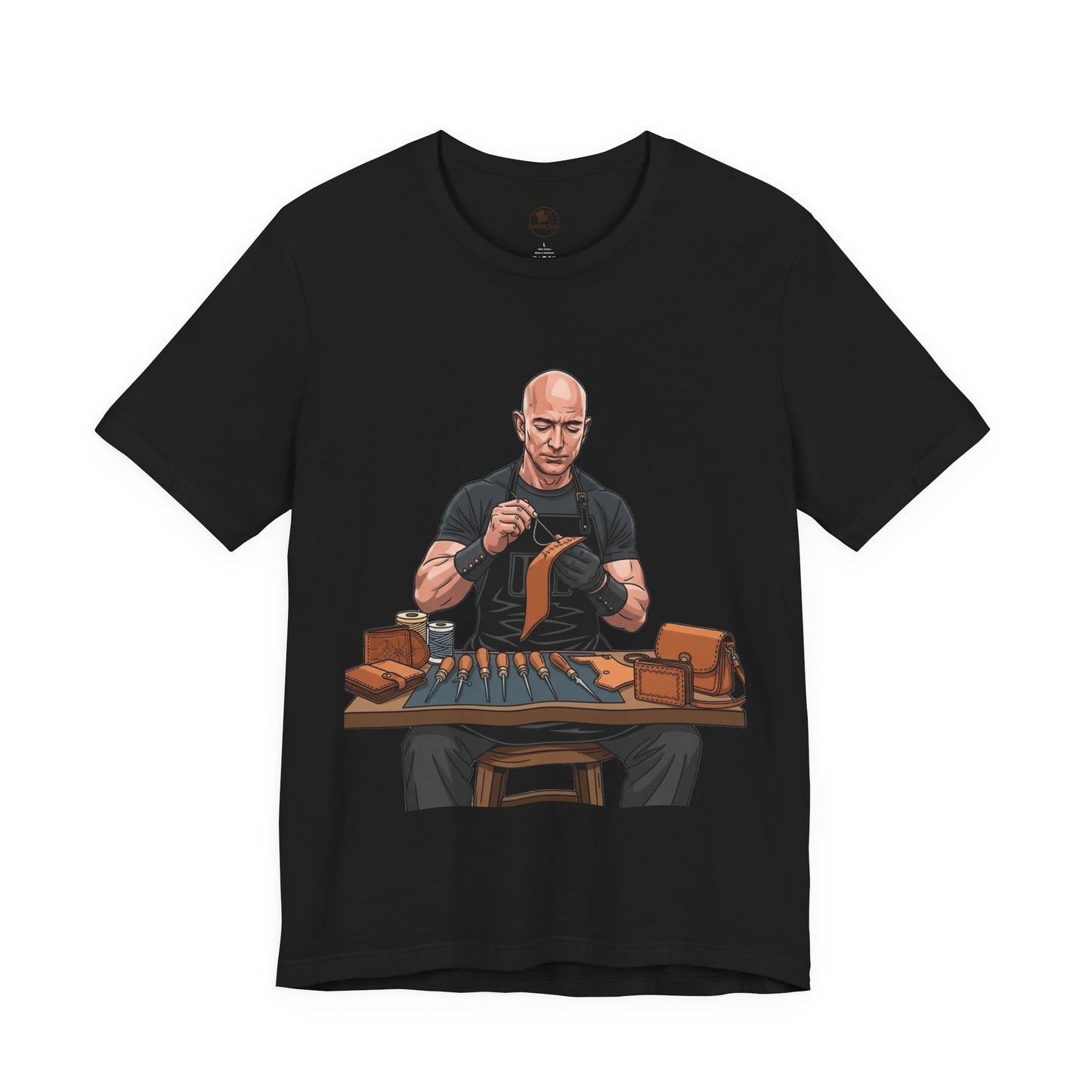 Craftsmanship Inspired Tee for Makers - Perfect Gift for Handmade Enthusiasts and Casual Wear - ArtOm_farm™ LEATHER 
