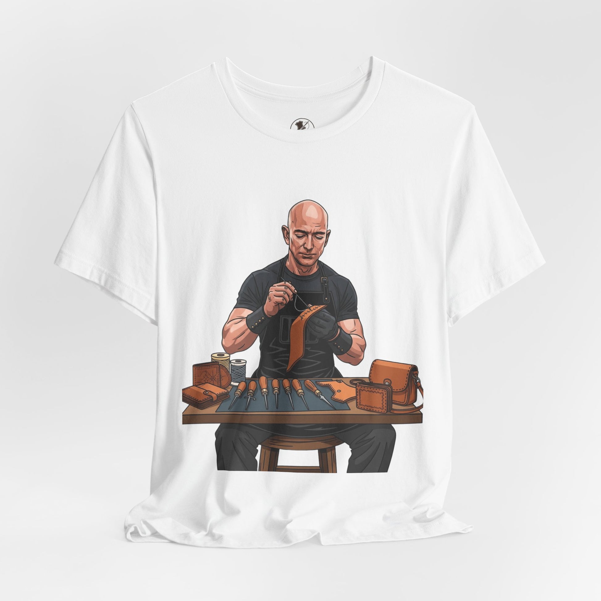 Craftsmanship Inspired Tee for Makers - Perfect Gift for Handmade Enthusiasts and Casual Wear - ArtOm_farm™ LEATHER