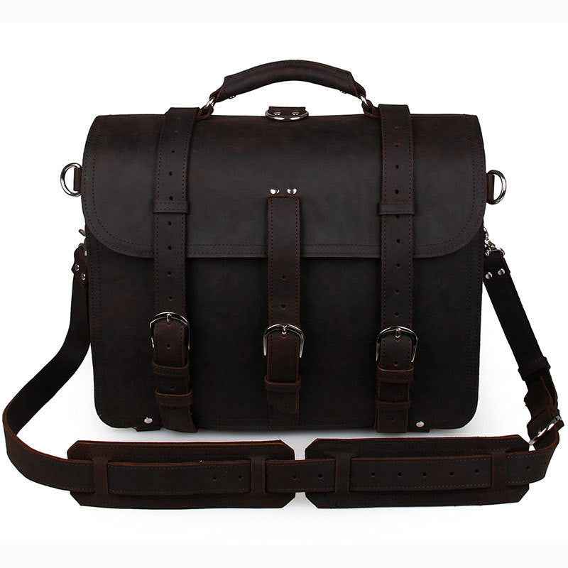 Crazy Horse Leather Tote Bag - Durable and Stylish Everyday Companion - ArtOm_farm™ LEATHER