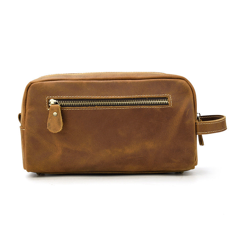 European And American Style Crazy Horse Leather Clutch for Men - ArtOm_farm™ LEATHER