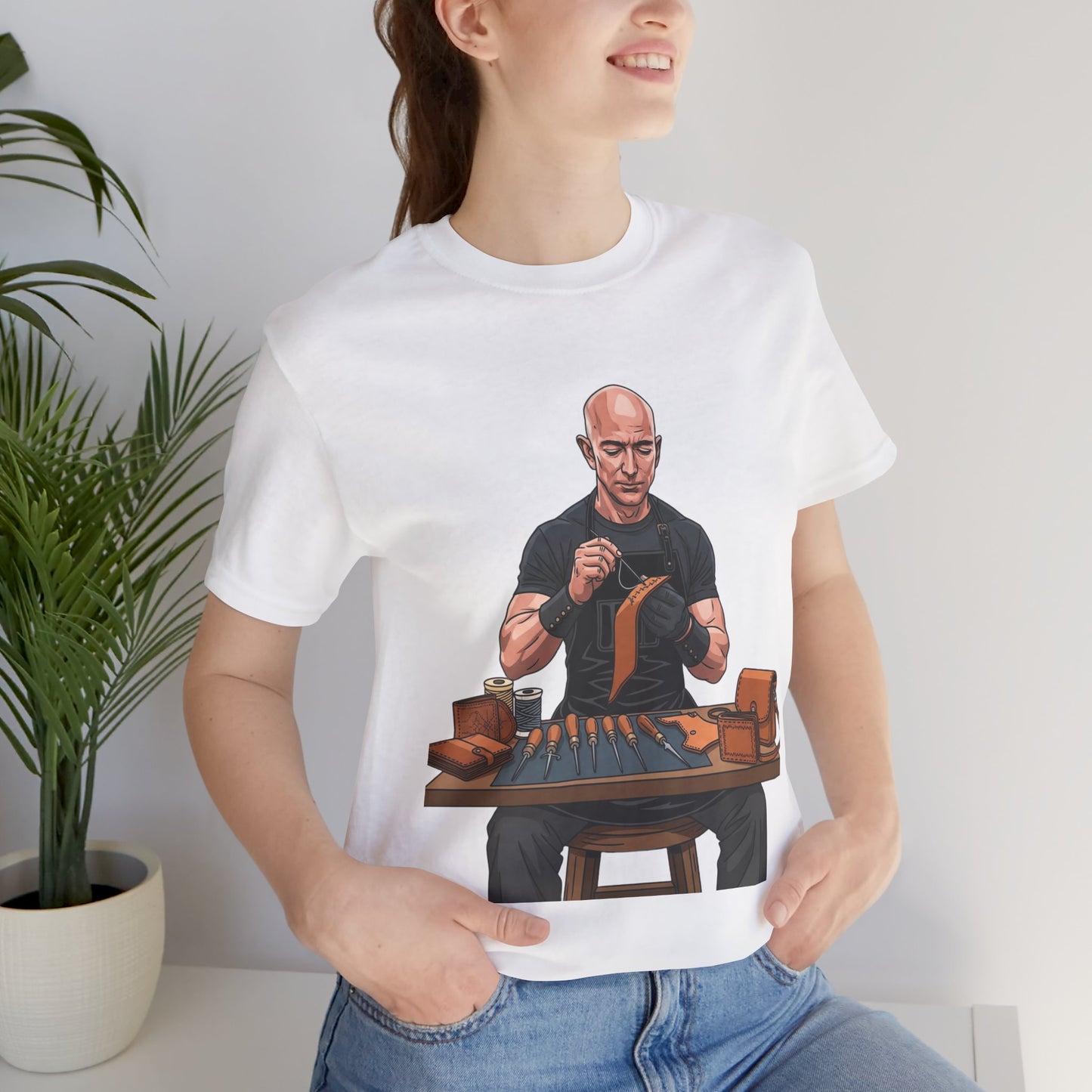 Craftsmanship Inspired Tee for Makers - Perfect Gift for Handmade Enthusiasts and Casual Wear - ArtOm_farm™ LEATHER