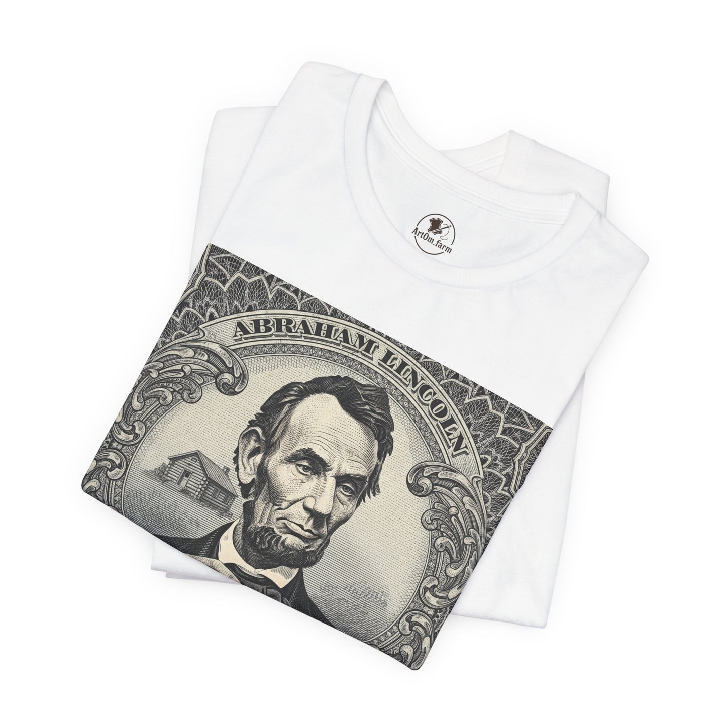Abraham Lincoln T-Shirt - Vintage Graphic Unisex Tee for History Lovers, Educational Casual Wear, Patriotic Gift - ArtOm_farm™ LEATHER