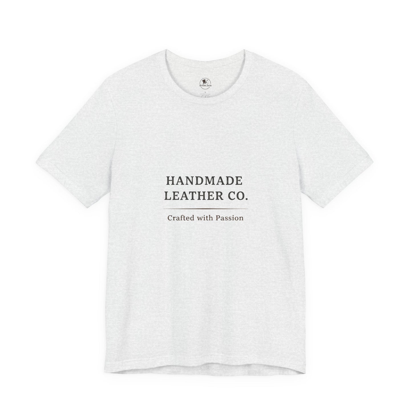 Handmade Leather Co. Tee - Unisex Casual Fashion Shirt for Everyday Wear, Stylish Comfort Gift for Leather Lovers - ArtOm_farm™ LEATHER