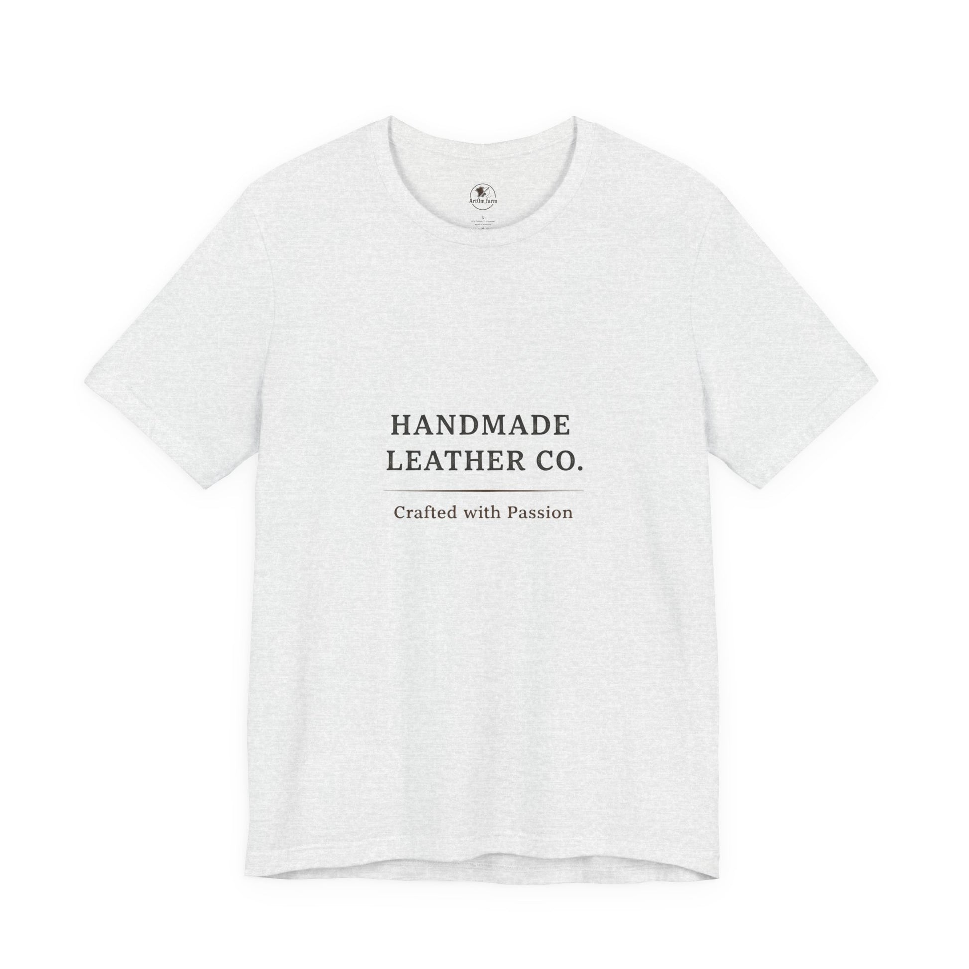 Handmade Leather Co. Tee - Unisex Casual Fashion Shirt for Everyday Wear, Stylish Comfort Gift for Leather Lovers - ArtOm_farm™ LEATHER