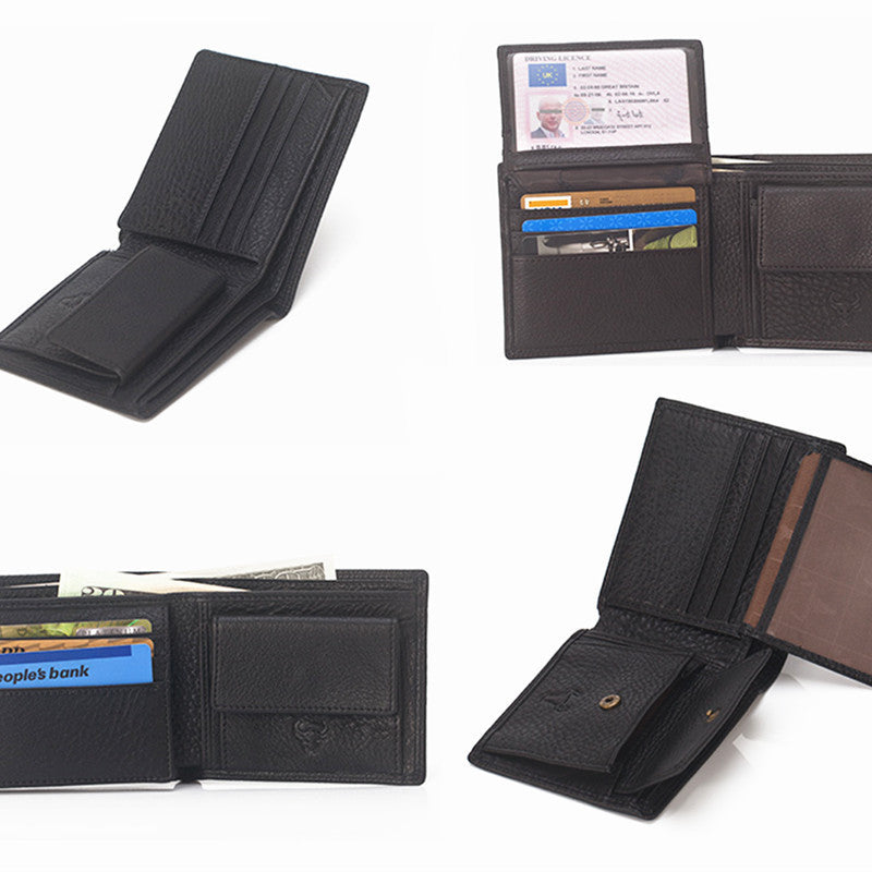 Men's Vintage Leather Wallet - Timeless Style and Durability - ArtOm_farm™ LEATHER 