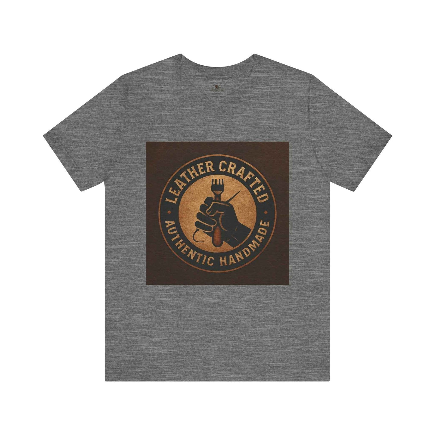 Leather Crafted Unisex Tee - Authentic Handmade Shirt for Casual Wear and Unique Artisan Gift