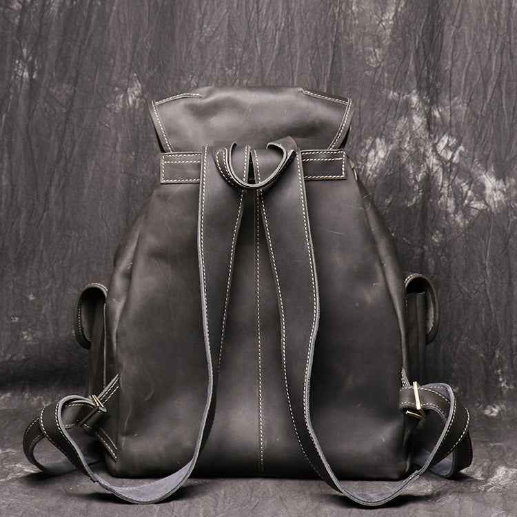 Backpack Made of Crazy Horse Leather - Durable and Stylish Crazy Horse Leather Backpack for Everyday Adventure - ArtOm_farm™ LEATHER