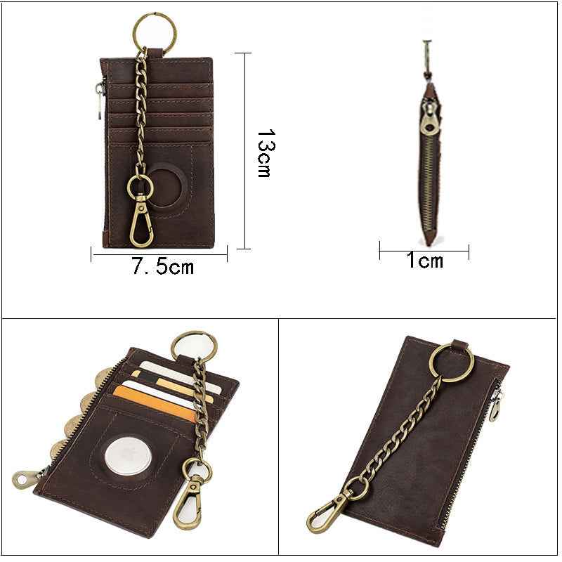 Genuine Crazy Horse Leather Cardholder - Stylish and Durable Wallet for Everyday Use - ArtOm_farm™ LEATHER