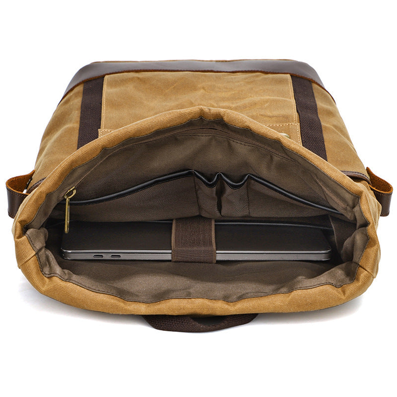 Horse Leather Waterproof Backpack - Multifunctional Outdoor Gear, Waterproof & Durable - ArtOm_farm™ LEATHER 