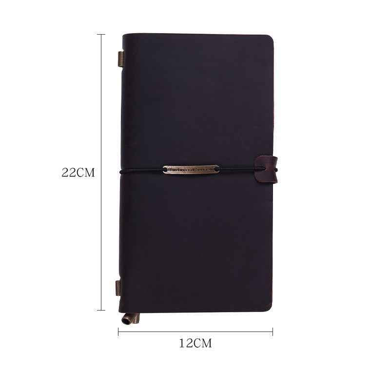 Traveler's Crazy Horse Leather Notebook - Premium Quality for Adventurers - ArtOm_farm™ LEATHER