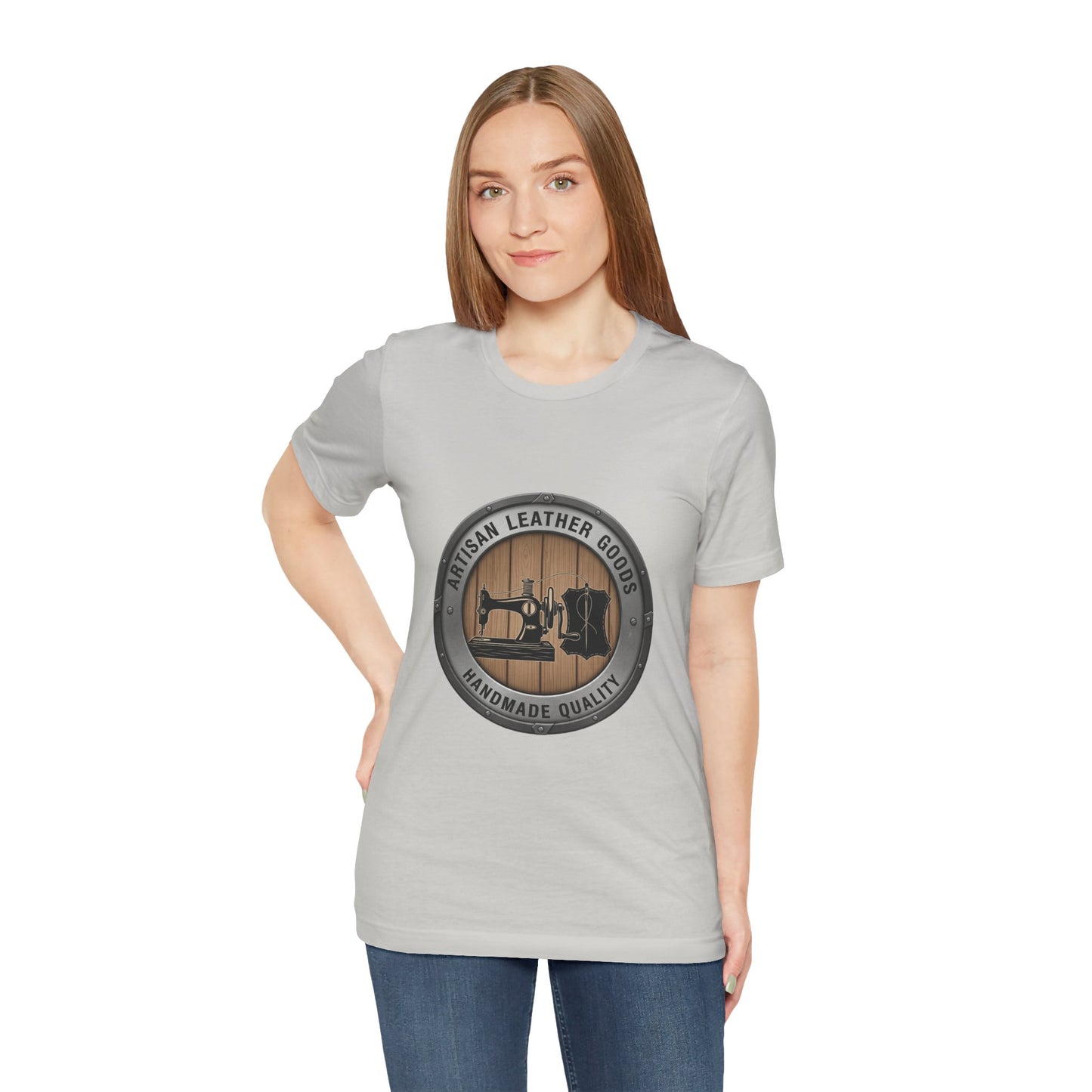 Artisan Leather Goods T-Shirt for Casual Wear, Handmade Quality Tee - Perfect Gift for Crafters and Father's Day - ArtOm_farm™ LEATHER