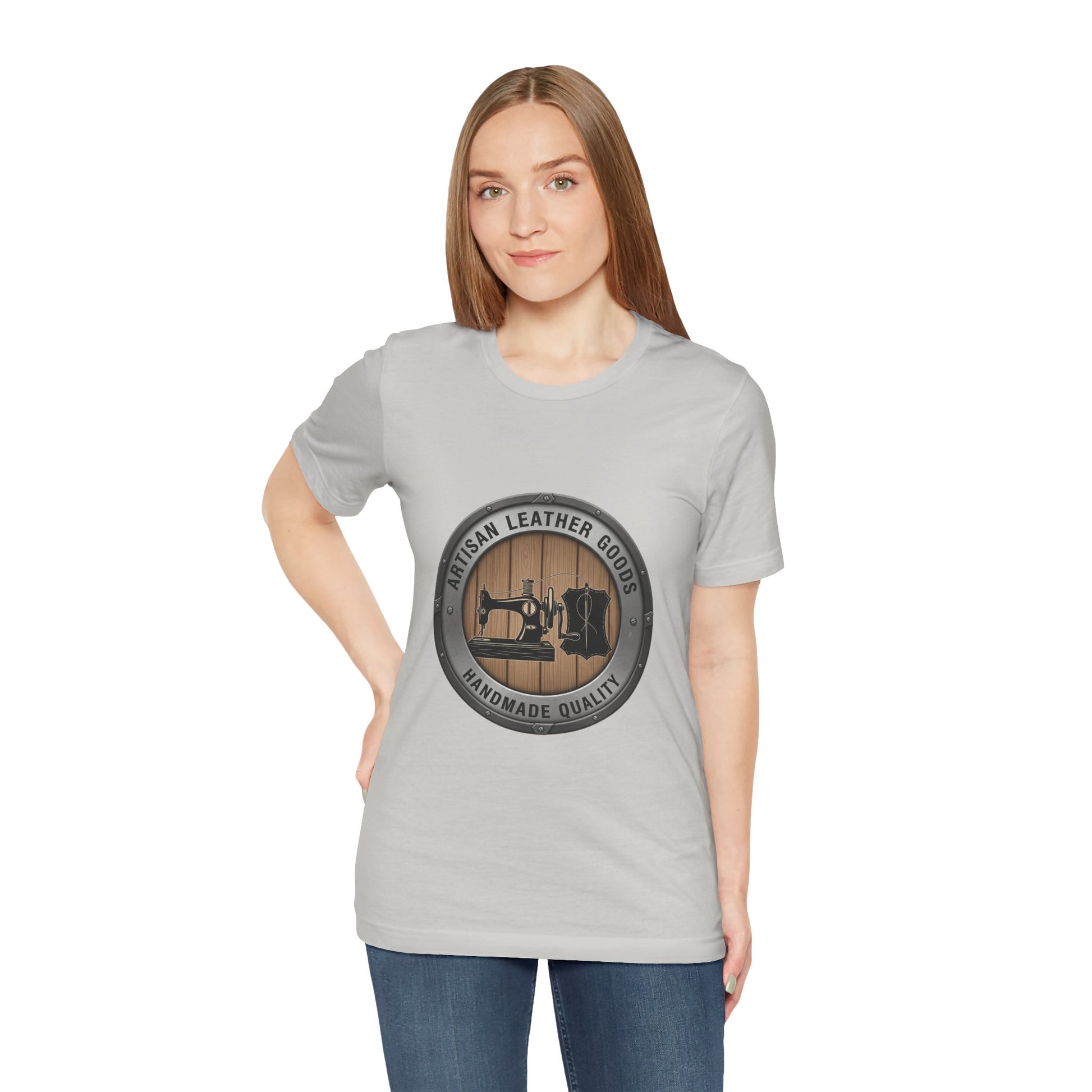 Artisan Leather Goods T-Shirt for Casual Wear, Handmade Quality Tee - Perfect Gift for Crafters and Father's Day - ArtOm_farm™ LEATHER