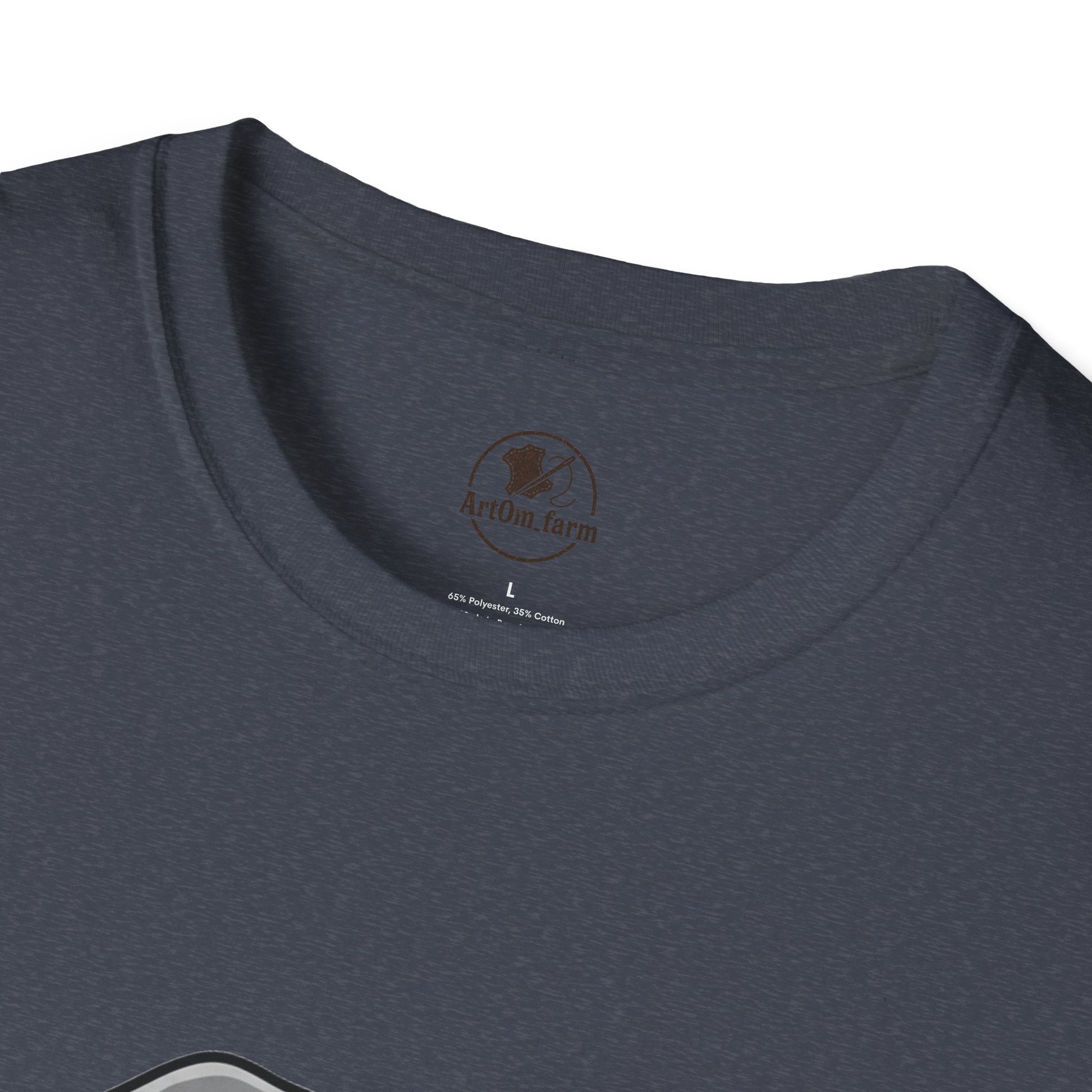 Elephant Craft T-Shirt - Unisex Softstyle Tee for Animal Lovers and Perfect Gift for Him/Her - ArtOm_farm™ LEATHER 