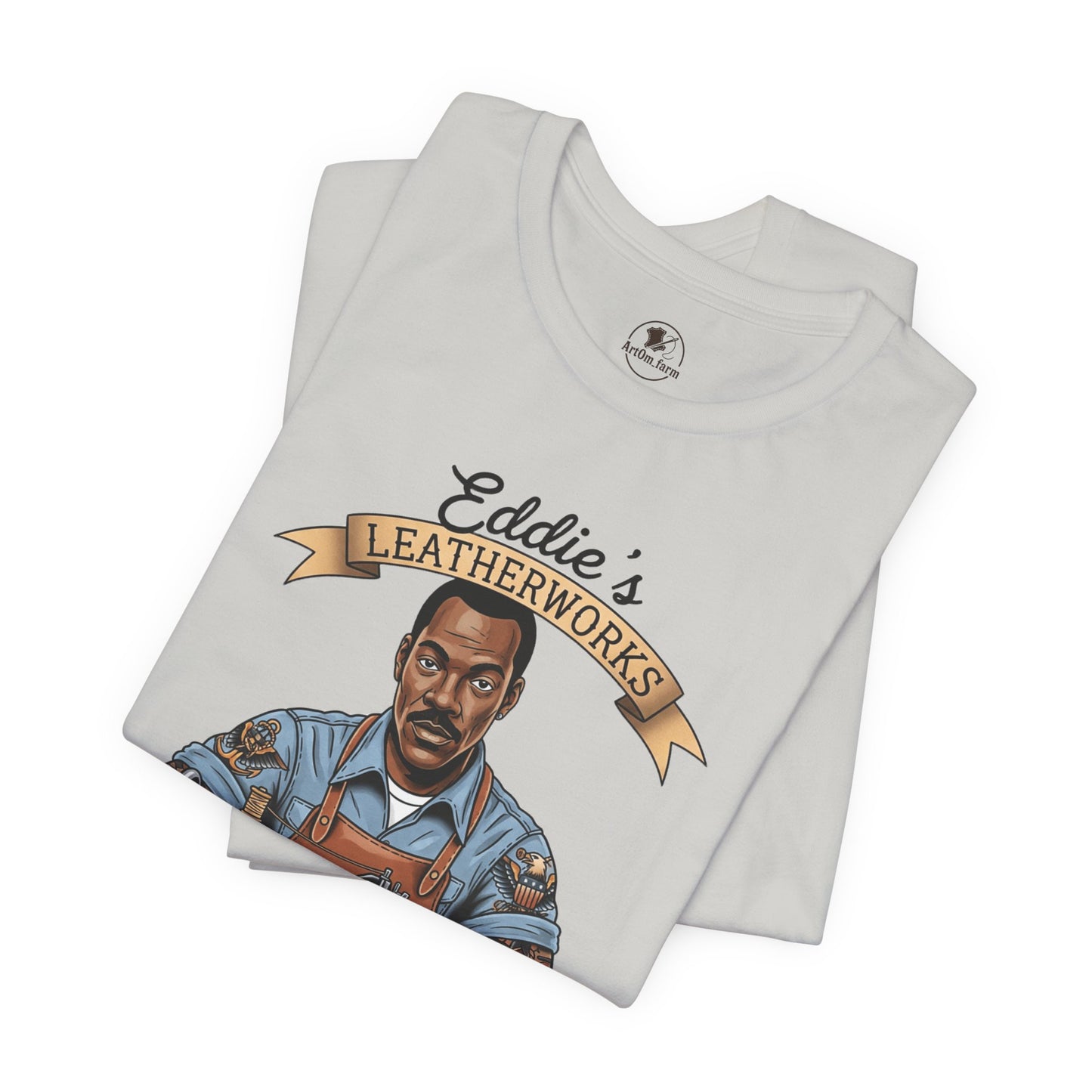 Handcrafted Leatherwork Tee for Craftsmen and DIY Enthusiasts, Perfect Artisan Shirt Gift for Dad on Father's Day - ArtOm_farm™ LEATHER 
