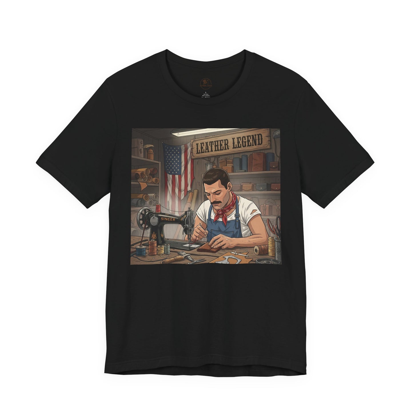 Leather Legend Graphic Tee - Artisan Vintage Style Shirt, Perfect Gift for Craftsmen and Father's Day - ArtOm_farm™ LEATHER 