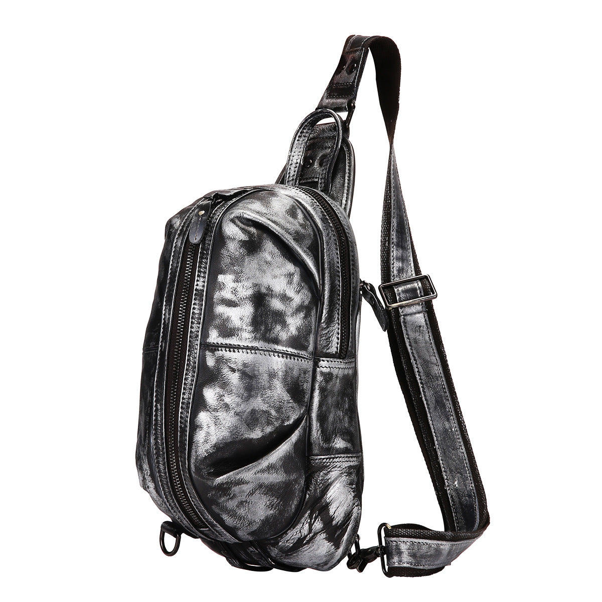 Crazy Horse Leather Messenger Bag - Vintage Men's Top Layer Messenger Bag - ArtOm_farm™ LEATHER
