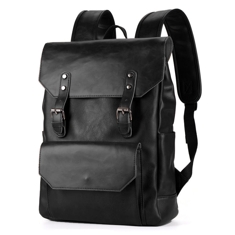 Crazy Horse Leather Backpack - Large Capacity for Men and Women - ArtOm_farm™ LEATHER 