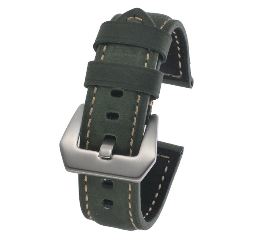 Crazy Horse Leather Strap 20mm 22mm 24mm 26mm Calfskin Quality - ArtOm_farm™ LEATHER