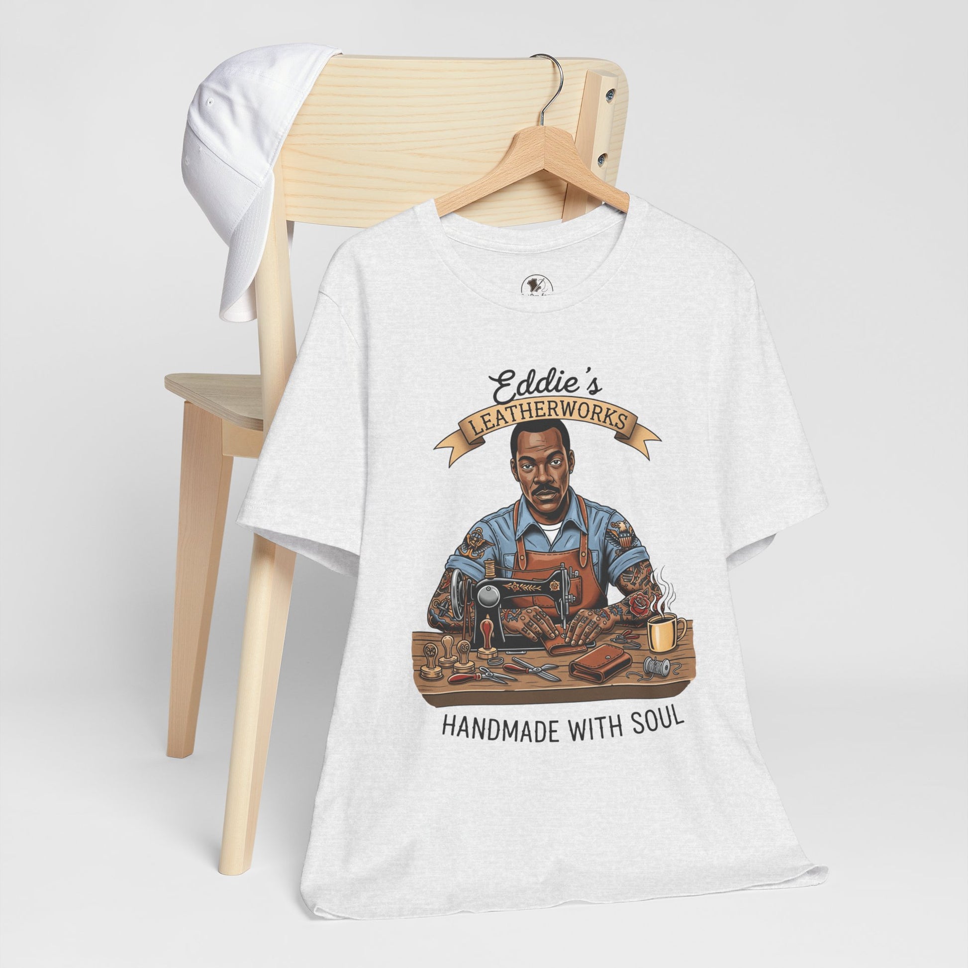 Handcrafted Leatherwork Tee for Craftsmen and DIY Enthusiasts, Perfect Artisan Shirt Gift for Dad on Father's Day - ArtOm_farm™ LEATHER