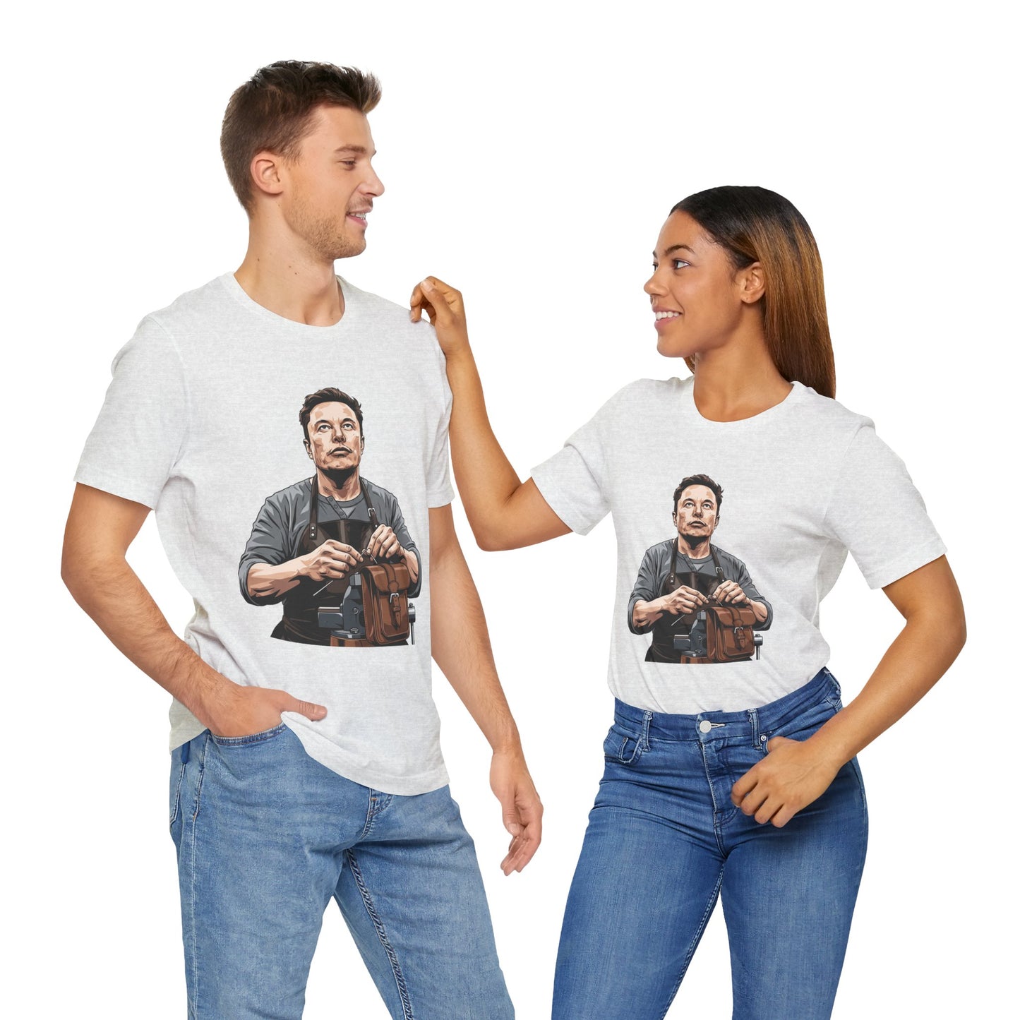 Creative Innovator Tee - Perfect Humor T-Shirt for Tech Enthusiasts and Engineers - ArtOm_farm™ LEATHER 