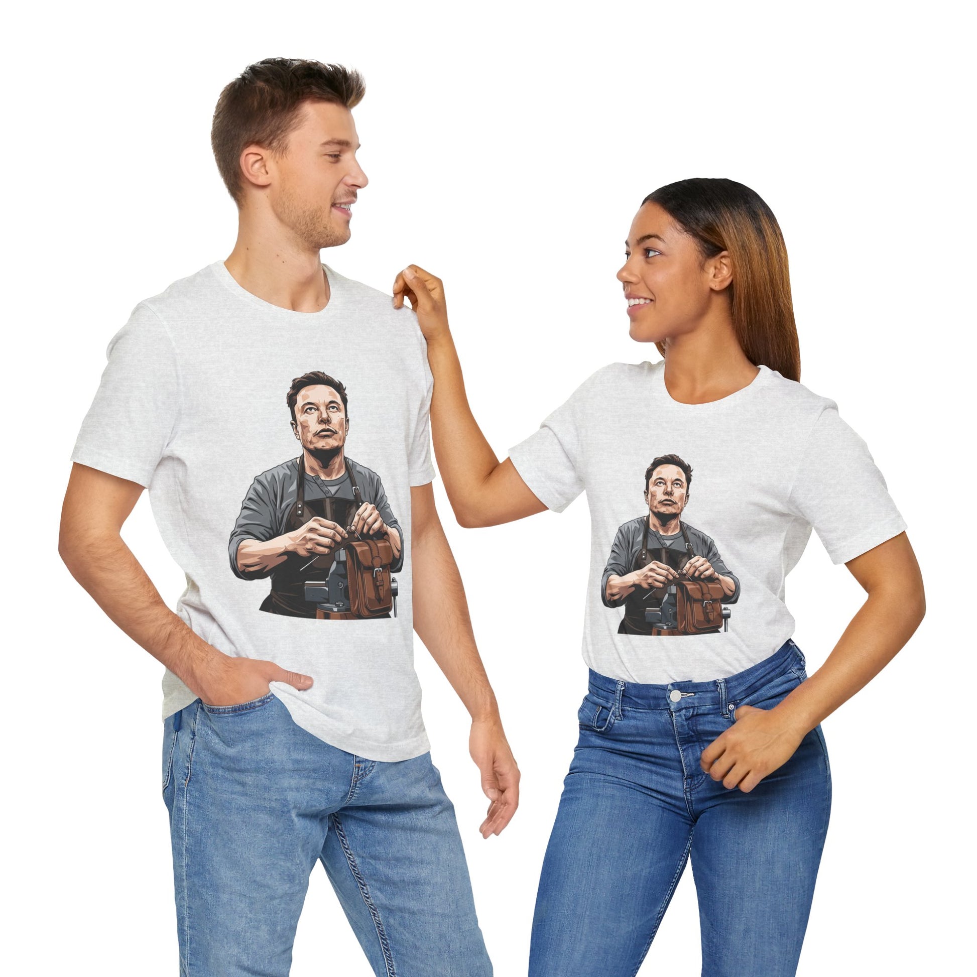 Creative Innovator Tee - Perfect Humor T-Shirt for Tech Enthusiasts and Engineers - ArtOm_farm™ LEATHER 