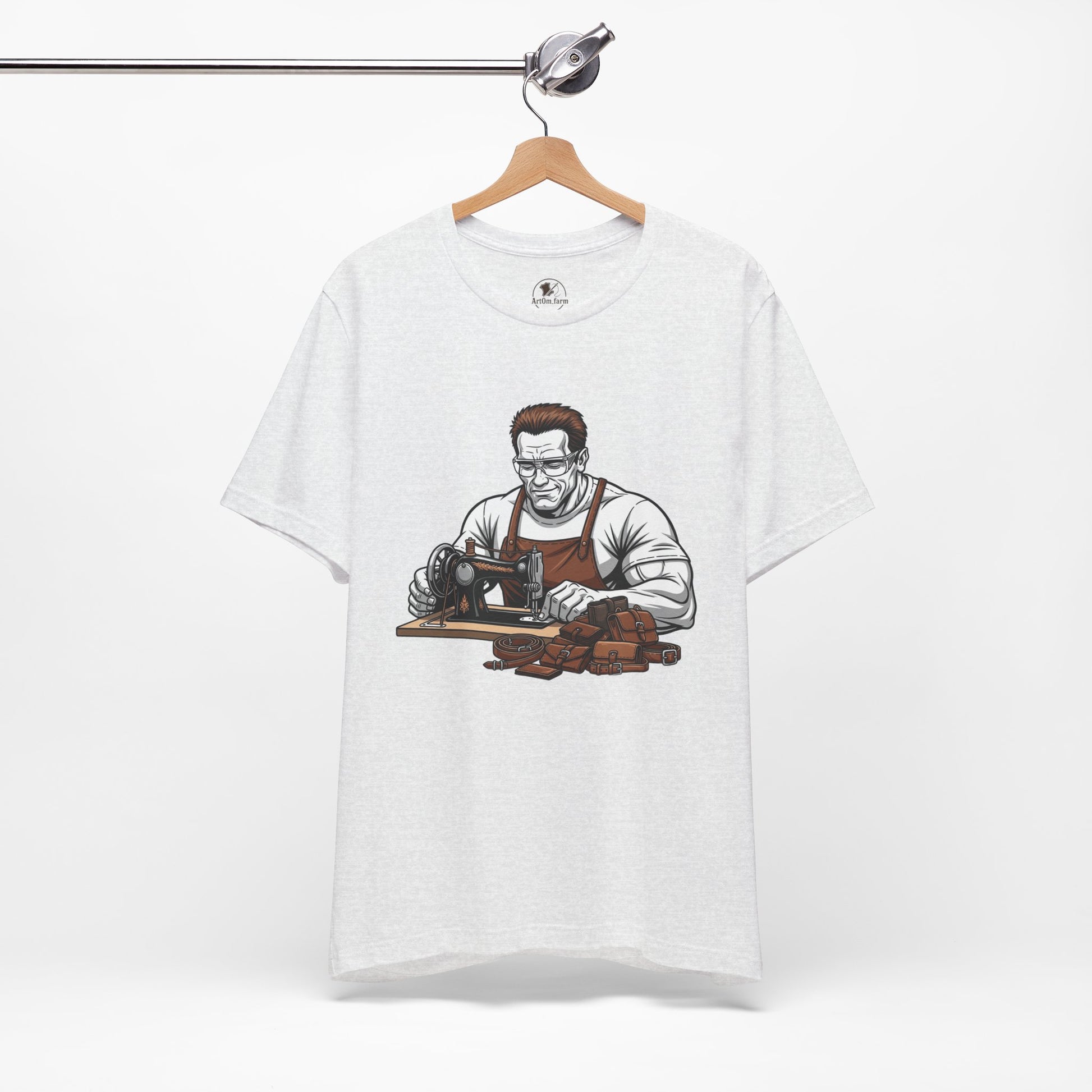 Crafty Masculine Tee - Unique Humor Shirt for Father's Day, Unisex Graphic Tee, Artisan Style Apparel - ArtOm_farm™ LEATHER 
