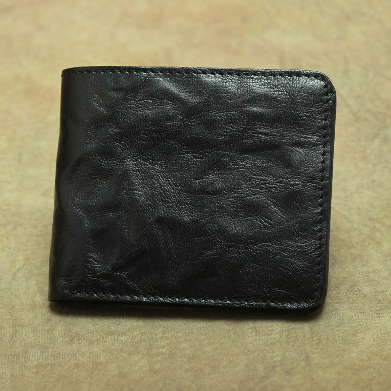Simple Retro Vintage Leather Wallet for Timeless Style - ArtOm_farm™ LEATHER 