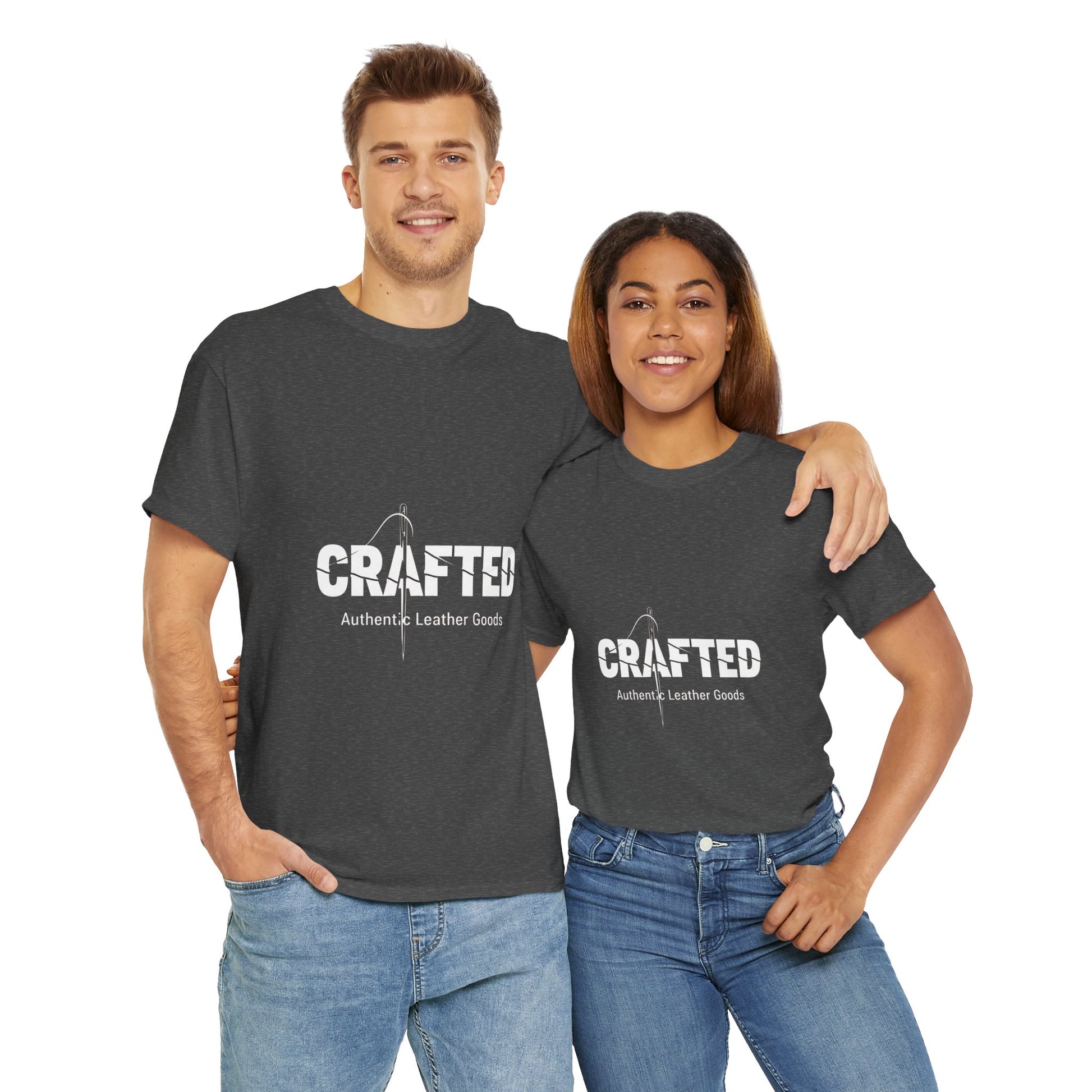 Crafted Leather Goods Tee - Artisan Unisex T-Shirt for Casual Everyday Wear, Unique Gift for Him, Perfect for Craft Lovers - ArtOm_farm™ LEATHER