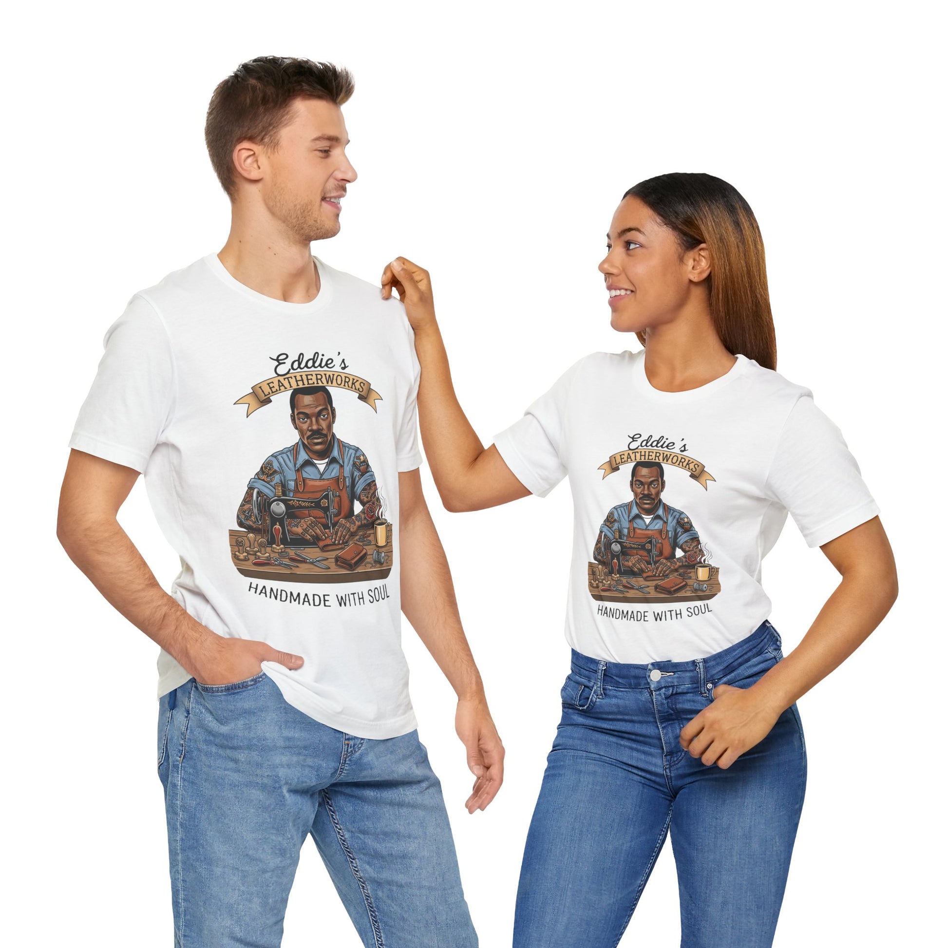 Handcrafted Leatherwork Tee for Craftsmen and DIY Enthusiasts, Perfect Artisan Shirt Gift for Dad on Father's Day - ArtOm_farm™ LEATHER