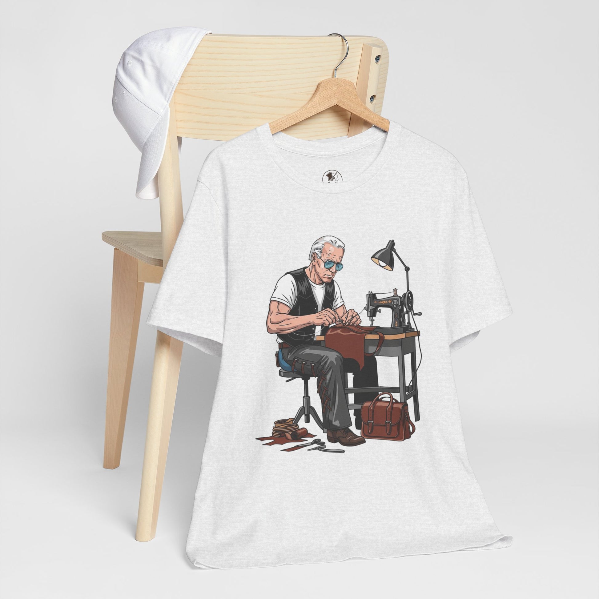 Craftsman Tee for Makers - Perfect Father's Day Gift for Sewing Enthusiasts and Artisan Apparel - ArtOm_farm™ LEATHER 