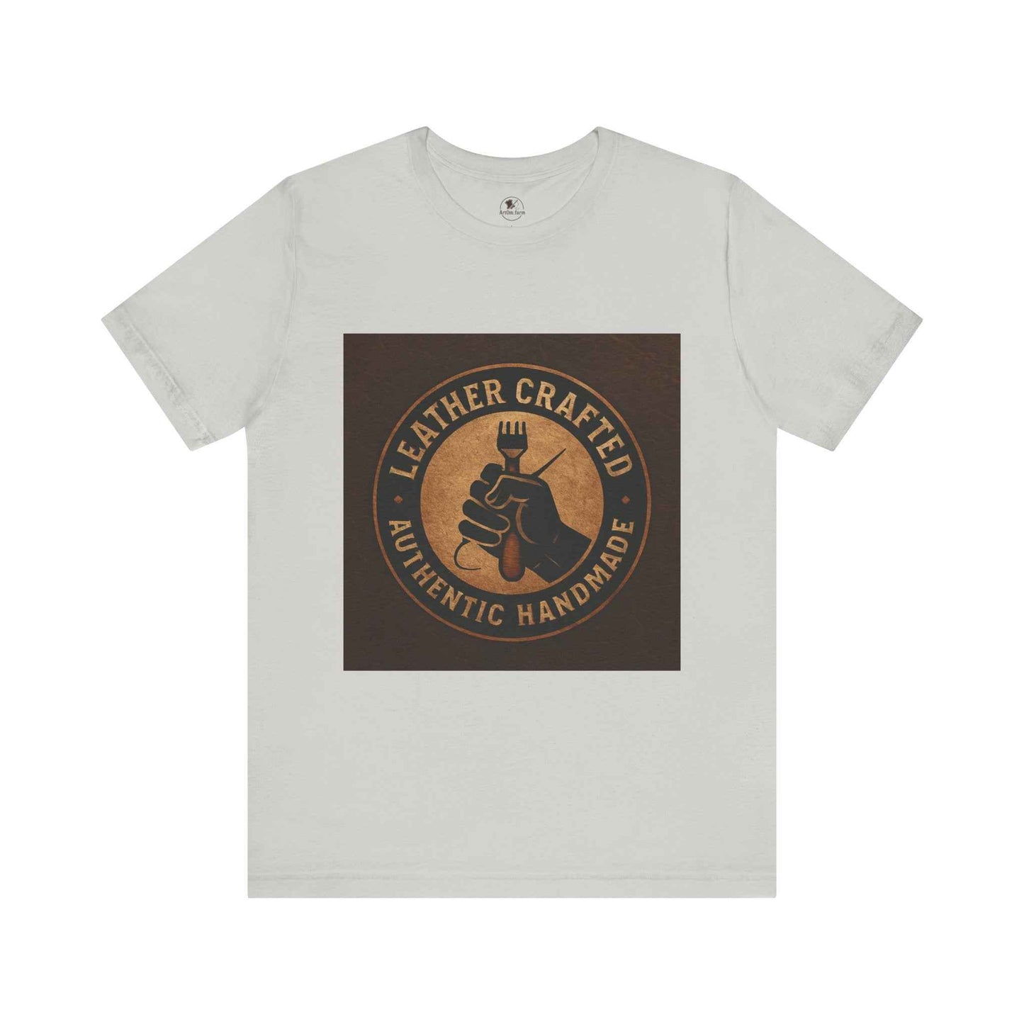 Leather Crafted Unisex Tee - Authentic Handmade Shirt for Casual Wear and Unique Artisan Gift