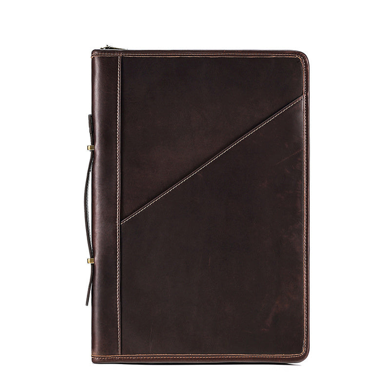 Crazy Horse Leather Computer Bag - Protective Case Handbag - ArtOm_farm™ LEATHER 