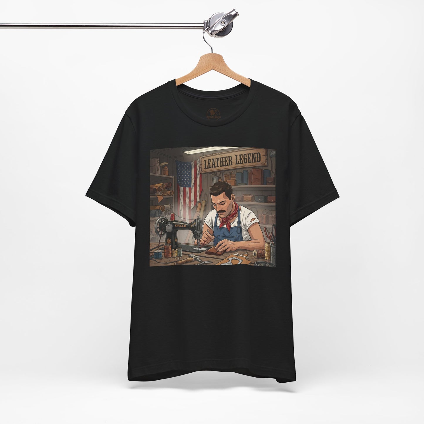 Leather Legend Graphic Tee - Artisan Vintage Style Shirt, Perfect Gift for Craftsmen and Father's Day - ArtOm_farm™ LEATHER 
