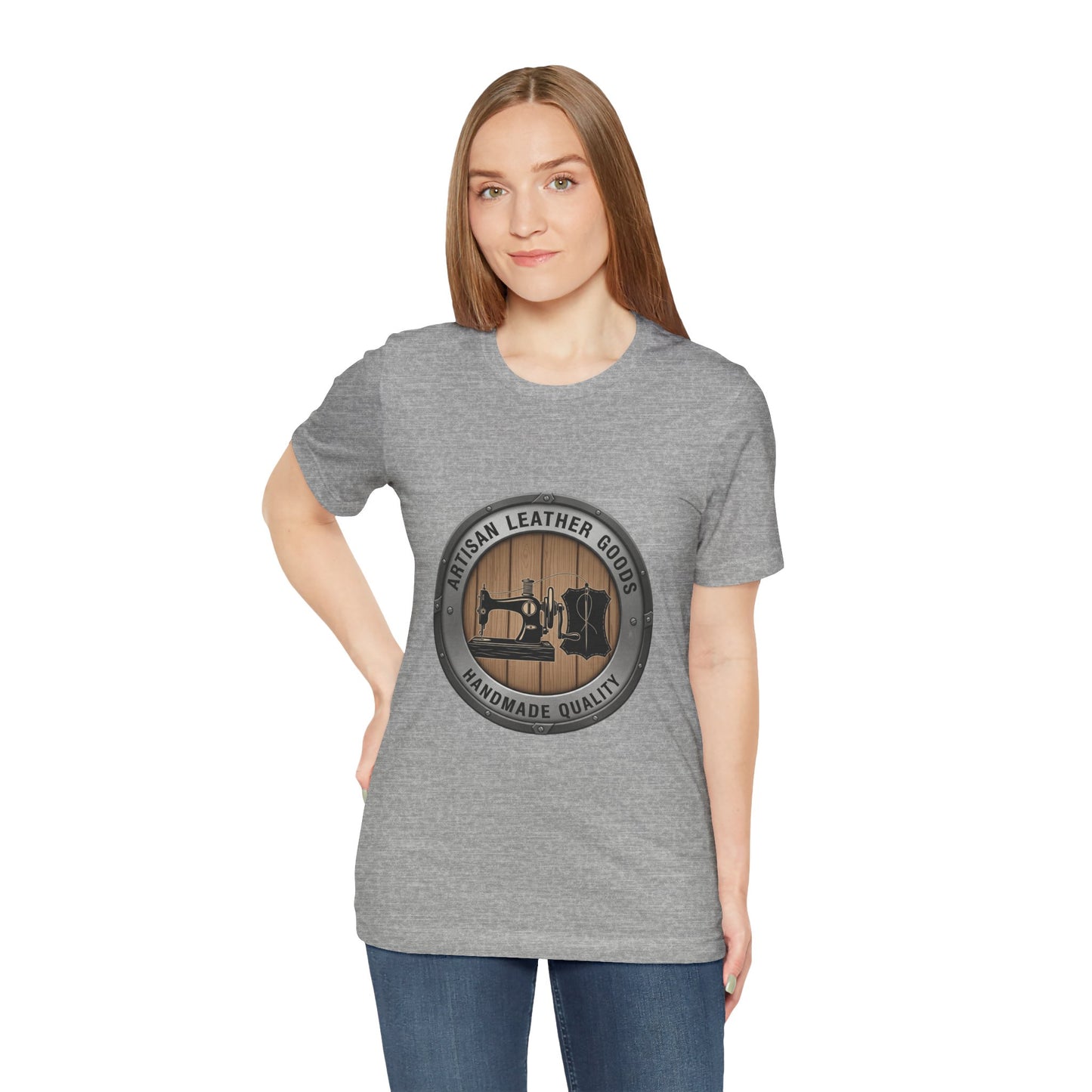 Artisan Leather Goods T-Shirt for Casual Wear, Handmade Quality Tee - Perfect Gift for Crafters and Father's Day - ArtOm_farm™ LEATHER